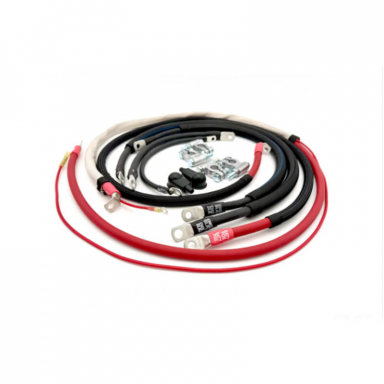 6.7 Powerstroke 2/0GA Battery Cable Kit 90 Degree Starter Lug Big7Kits